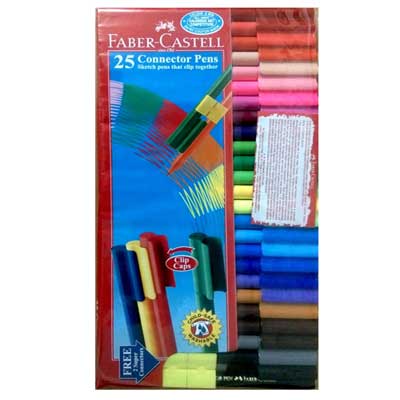 "Fiber Castell 25 Connector Pens (Sketch Pens)-code000 - Click here to View more details about this Product